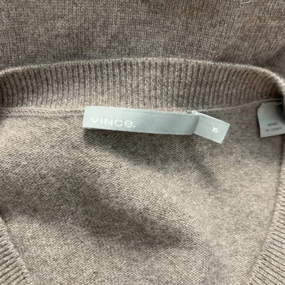 Vince Men's Marl Crewneck Cashmere Sweater In Heather‎ Palomar Size US XL - Picture 12 of 12